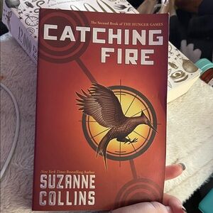 Scholastic Catching Fire Book - Red and Gold Cover